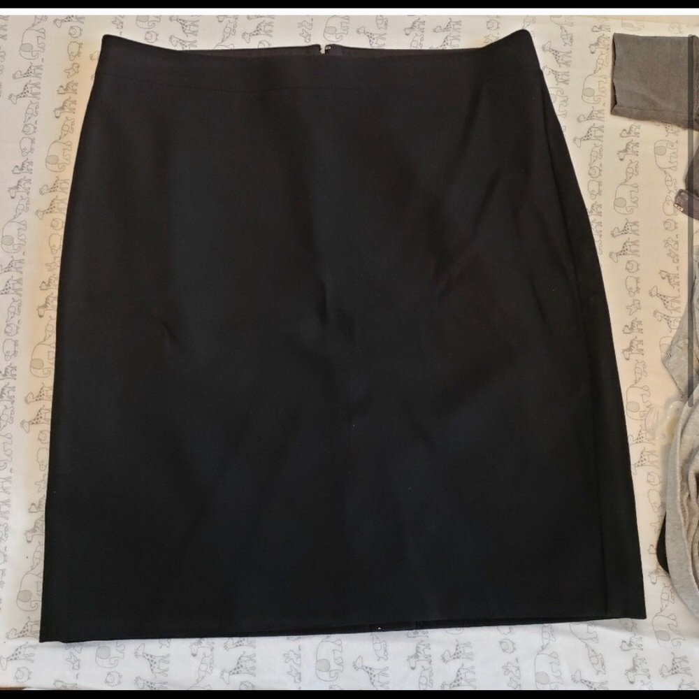 J. Crew Black Pencil Skirt